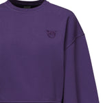 Felpa cropped con logo 105510 A2RBW79 PINKO 