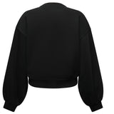 Felpa cropped con logo 105510 A2RBZ99 PINKO 