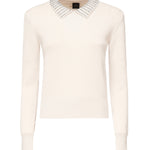 Maglia con colletto e strass<BR/><BR/> 105530 A2S4I23 PINKO 