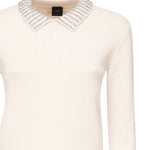 Maglia con colletto e strass<BR/><BR/> 105530 A2S4I23 PINKO 