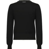 Maglia con colletto e strass<BR/> 105530 A2S4Z99 PINKO 
