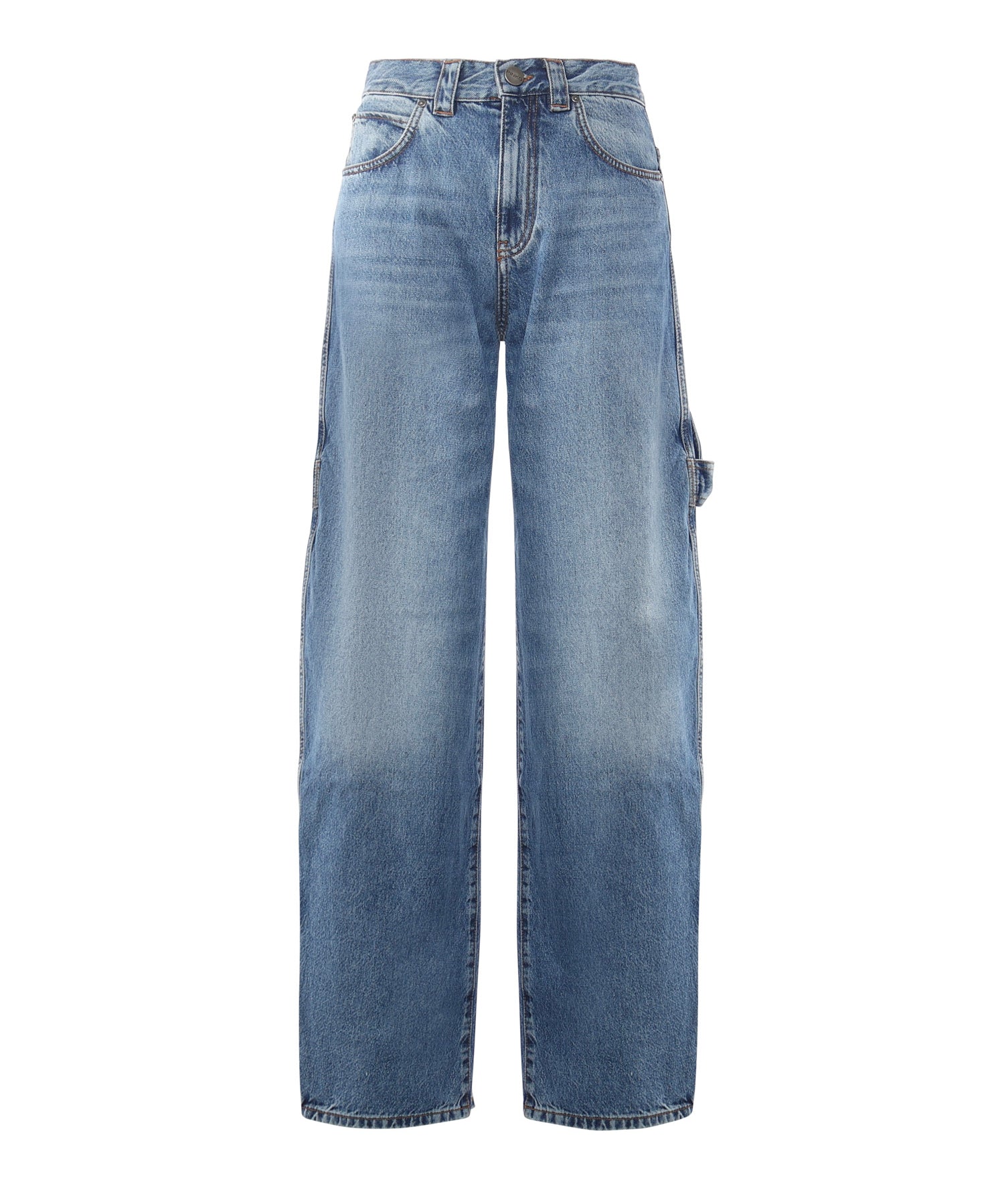 Jeans balloon con dettagli workwear 105542 A2RPPJD PINKO 