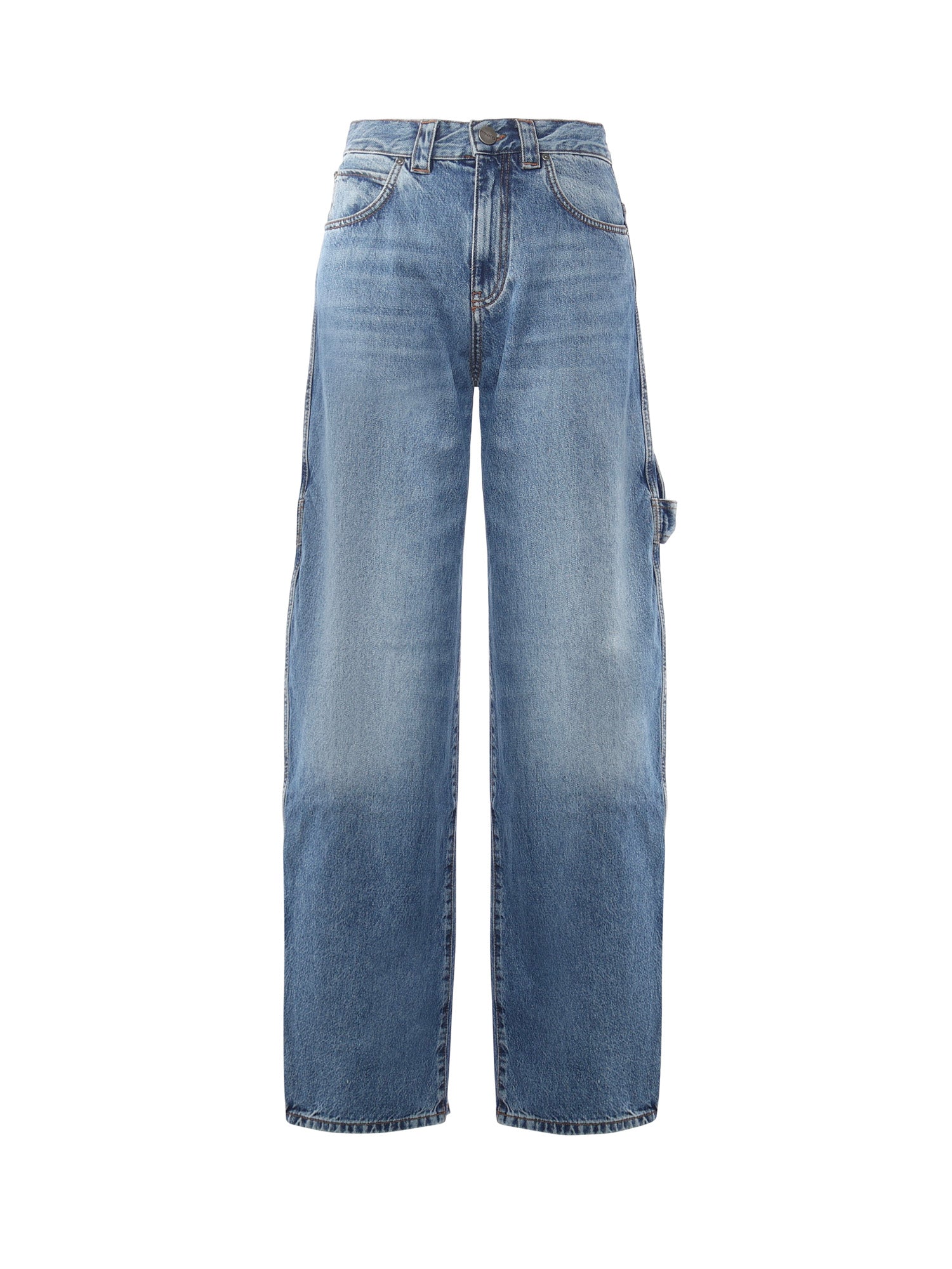 Jeans balloon con dettagli workwear 105542 A2RPPJD PINKO 