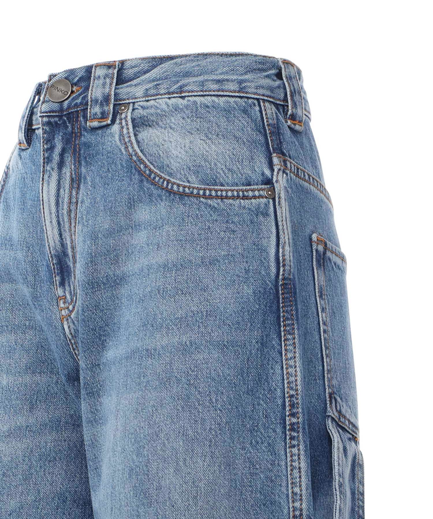 Jeans balloon con dettagli workwear 105542 A2RPPJD PINKO 