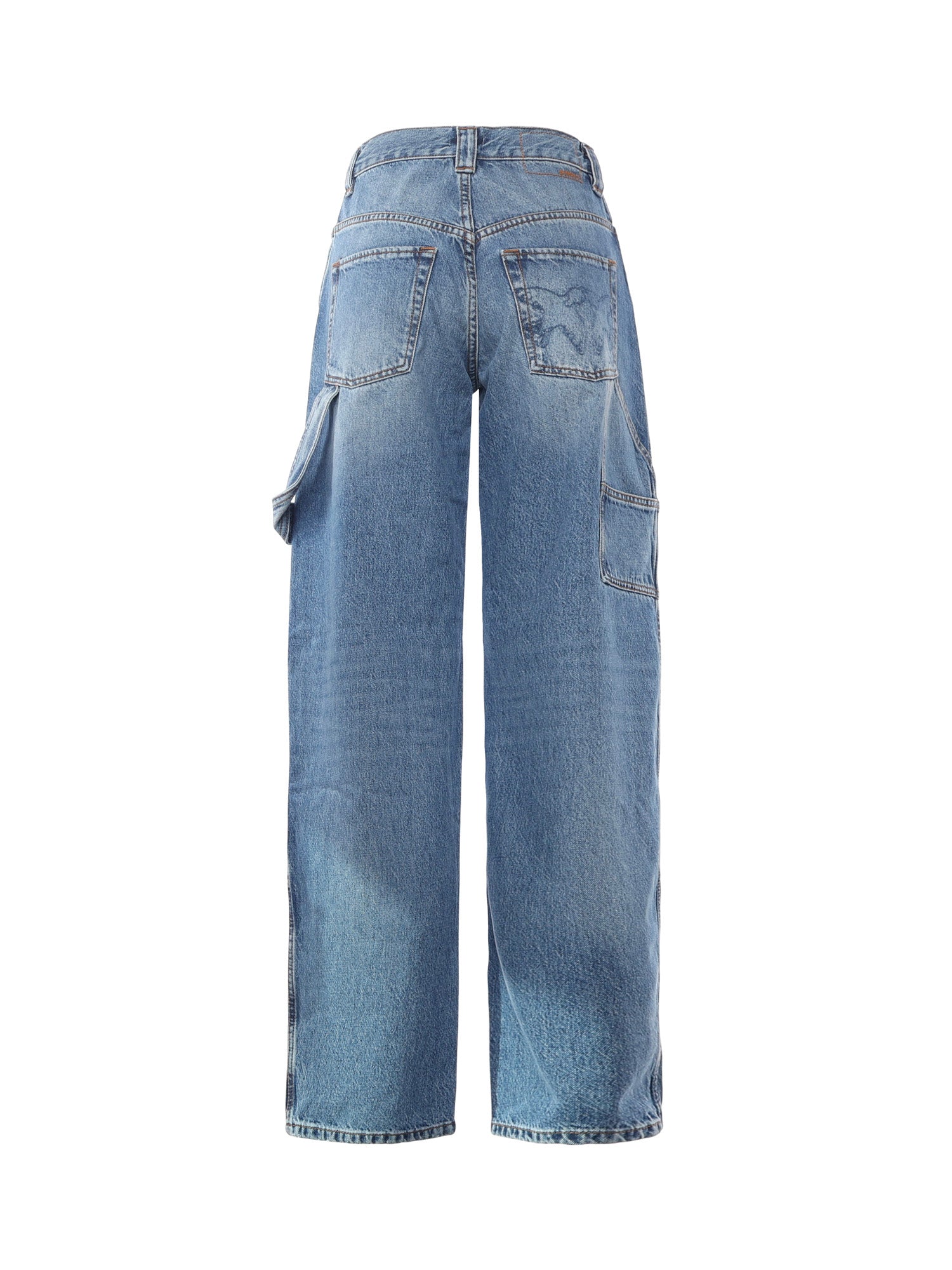 Jeans balloon con dettagli workwear 105542 A2RPPJD PINKO 