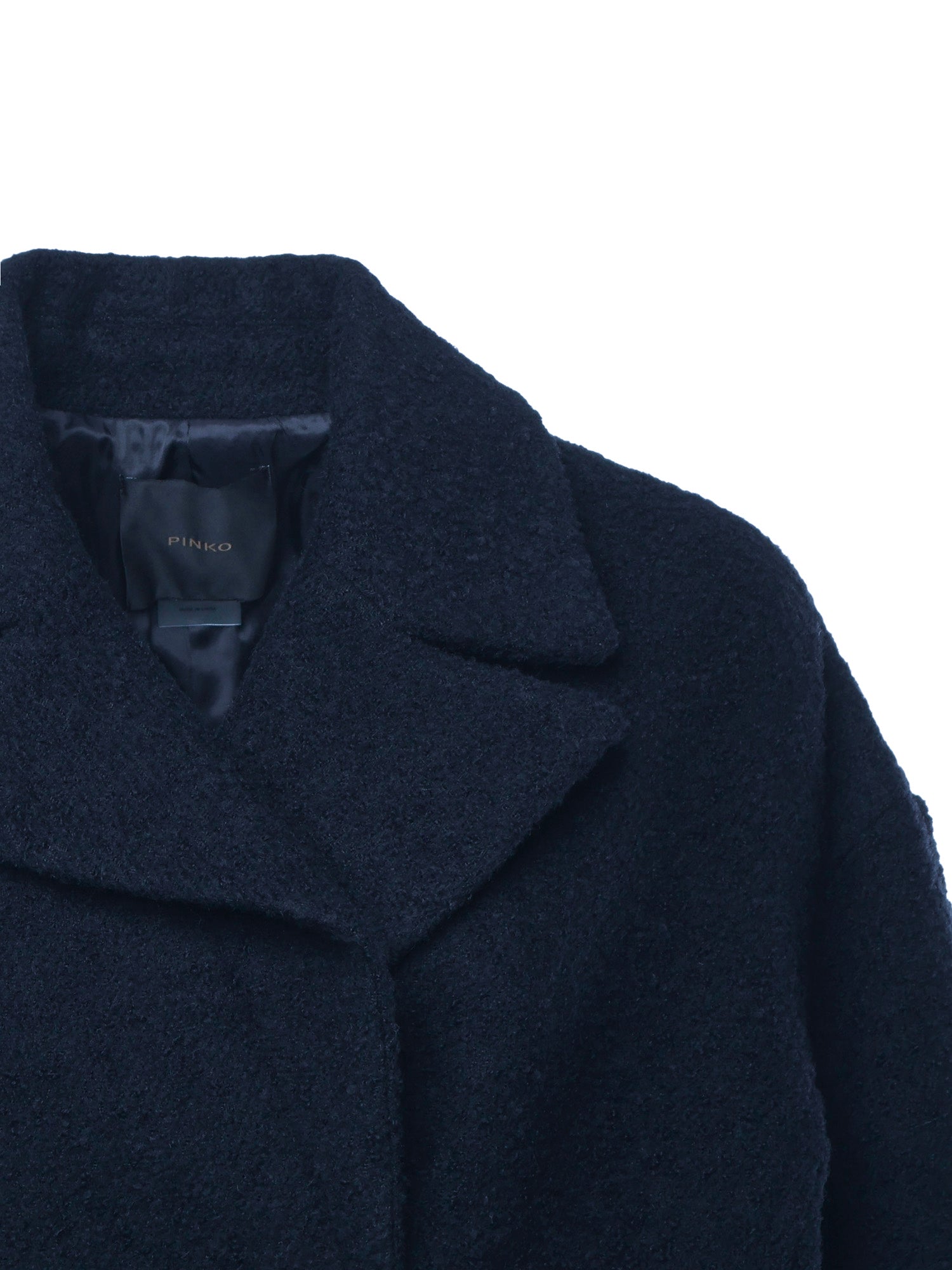 Cappotto caban doppiopetto in bouclé 105559 A2SHG02 PINKO 