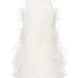 Abito corto con piume 105572 A2SPZ05 PINKO 