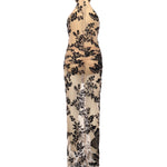 Abito lungo stampa flock 105603 A2QDNZ8 PINKO 
