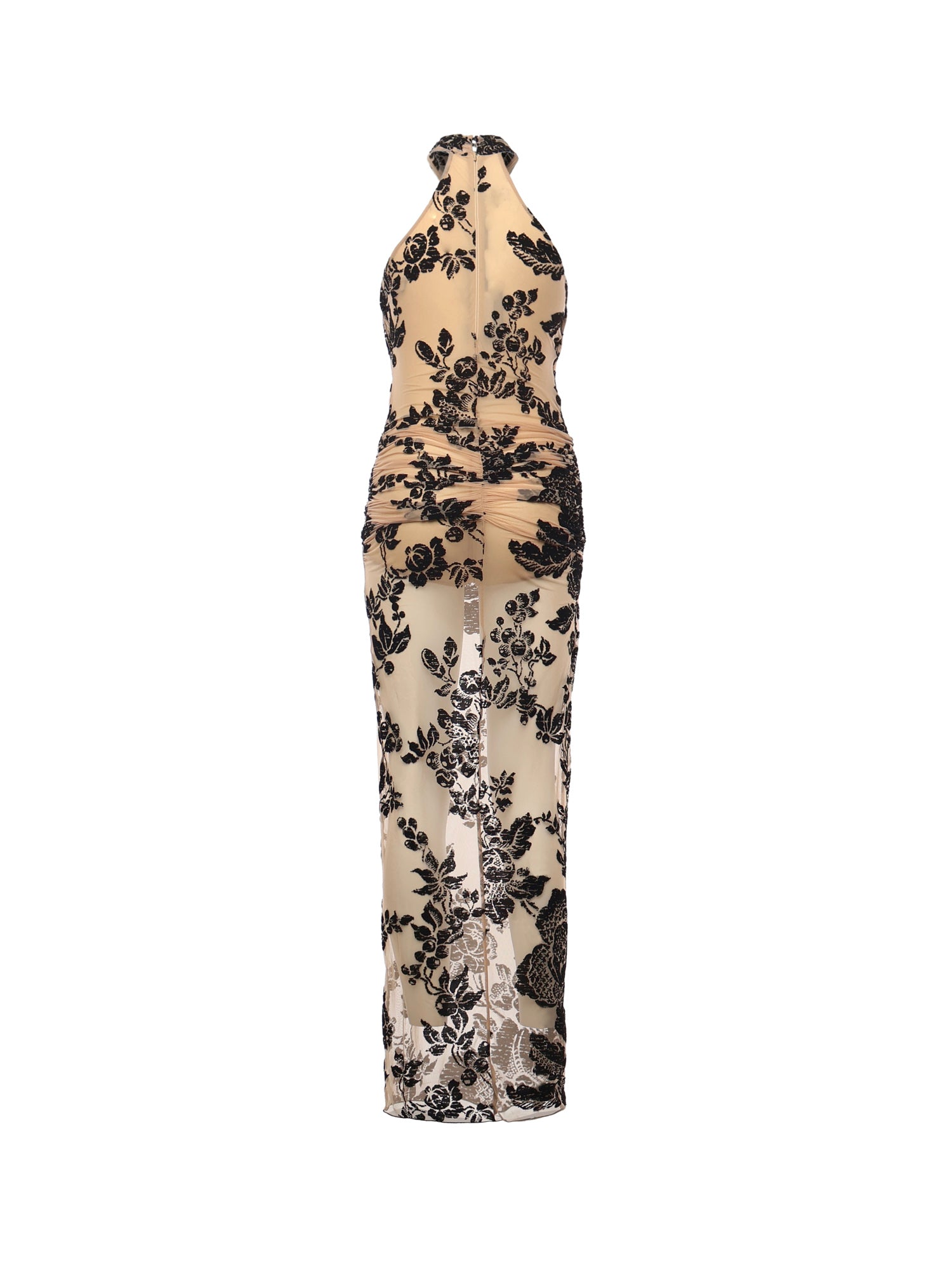 Abito lungo stampa flock 105603 A2QDNZ8 PINKO 
