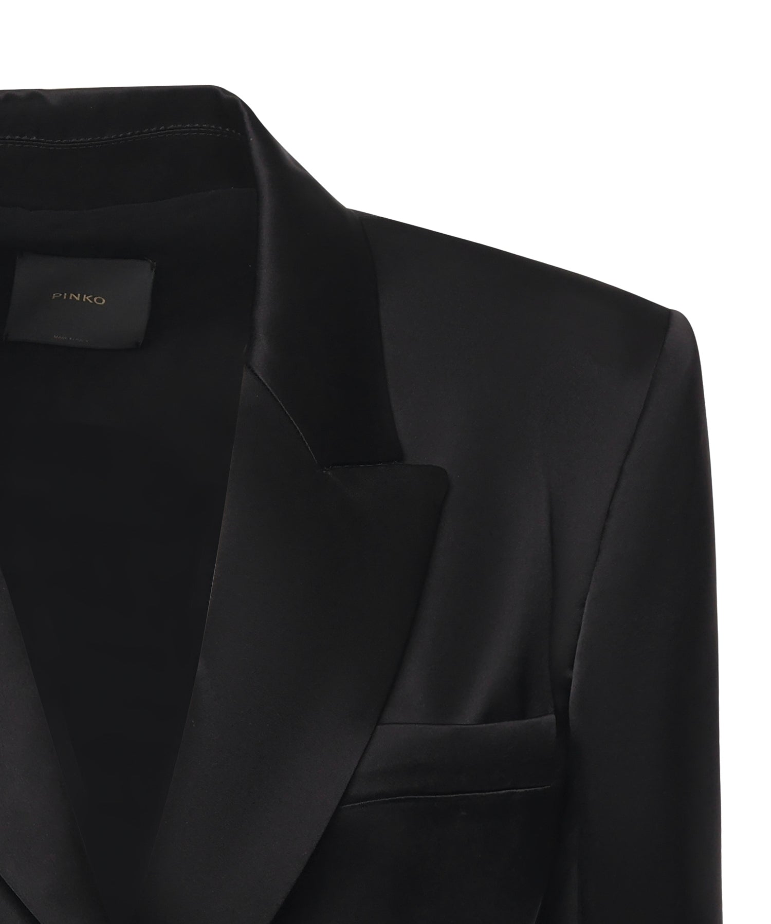 Blazer in satin lucido 105604 A2RAZ99 PINKO 