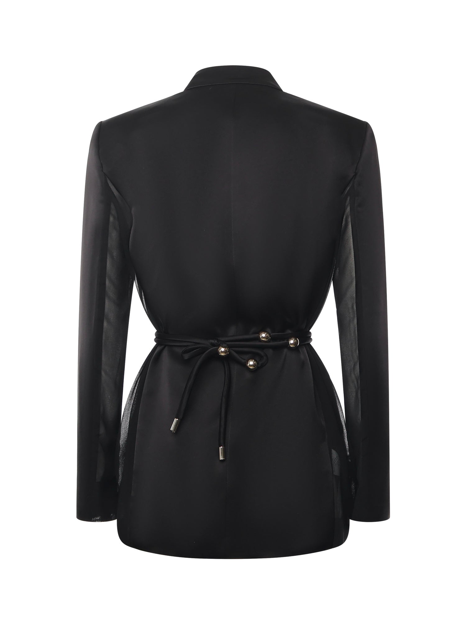 Blazer in satin lucido 105604 A2RAZ99 PINKO 