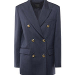Blazer doppiopetto in lana 105617 A2SNG07 PINKO 