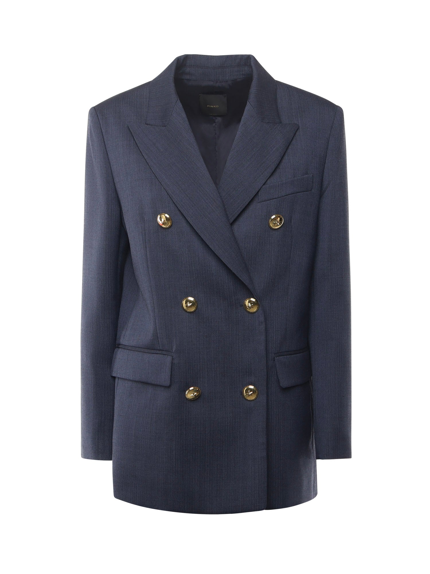 Blazer doppiopetto in lana 105617 A2SNG07 PINKO 