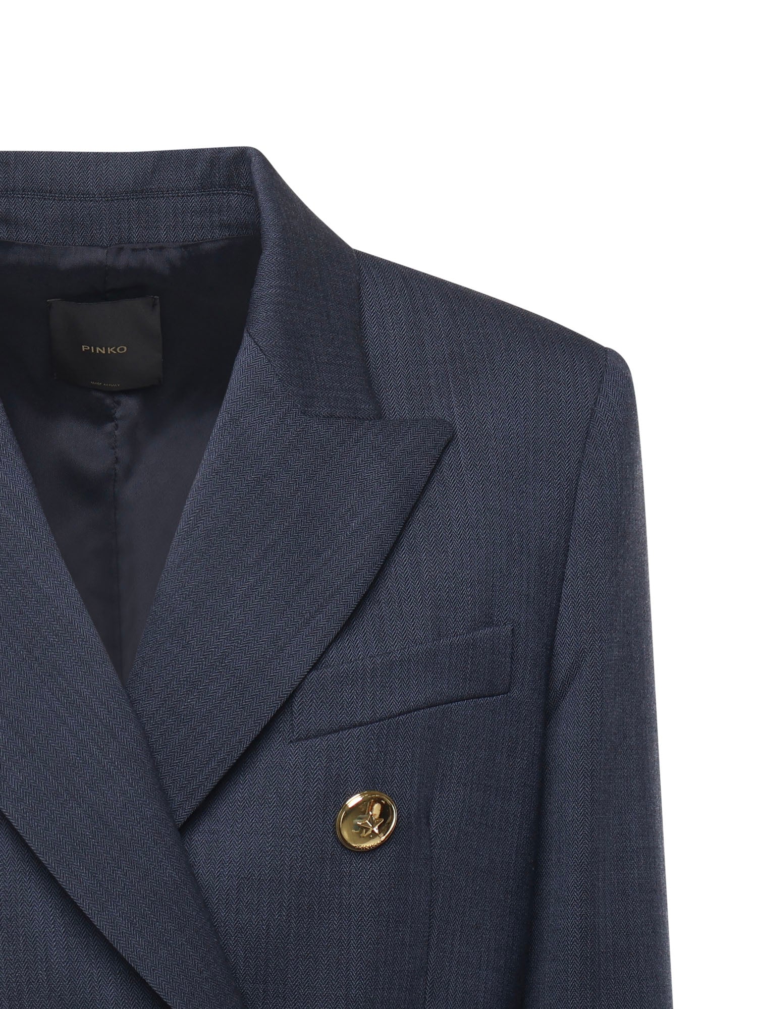 Blazer doppiopetto in lana 105617 A2SNG07 PINKO 