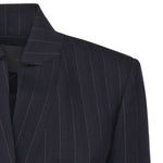Blazer sfiancato in lana gessata 105626 A2QYEZ1 PINKO 