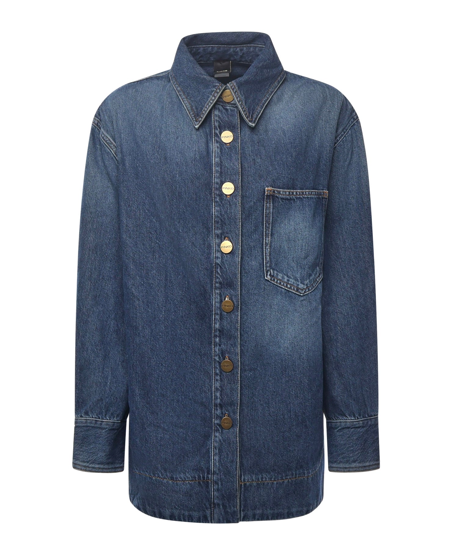 Camicia in misto cotone 105669 A2TXPJZ PINKO 
