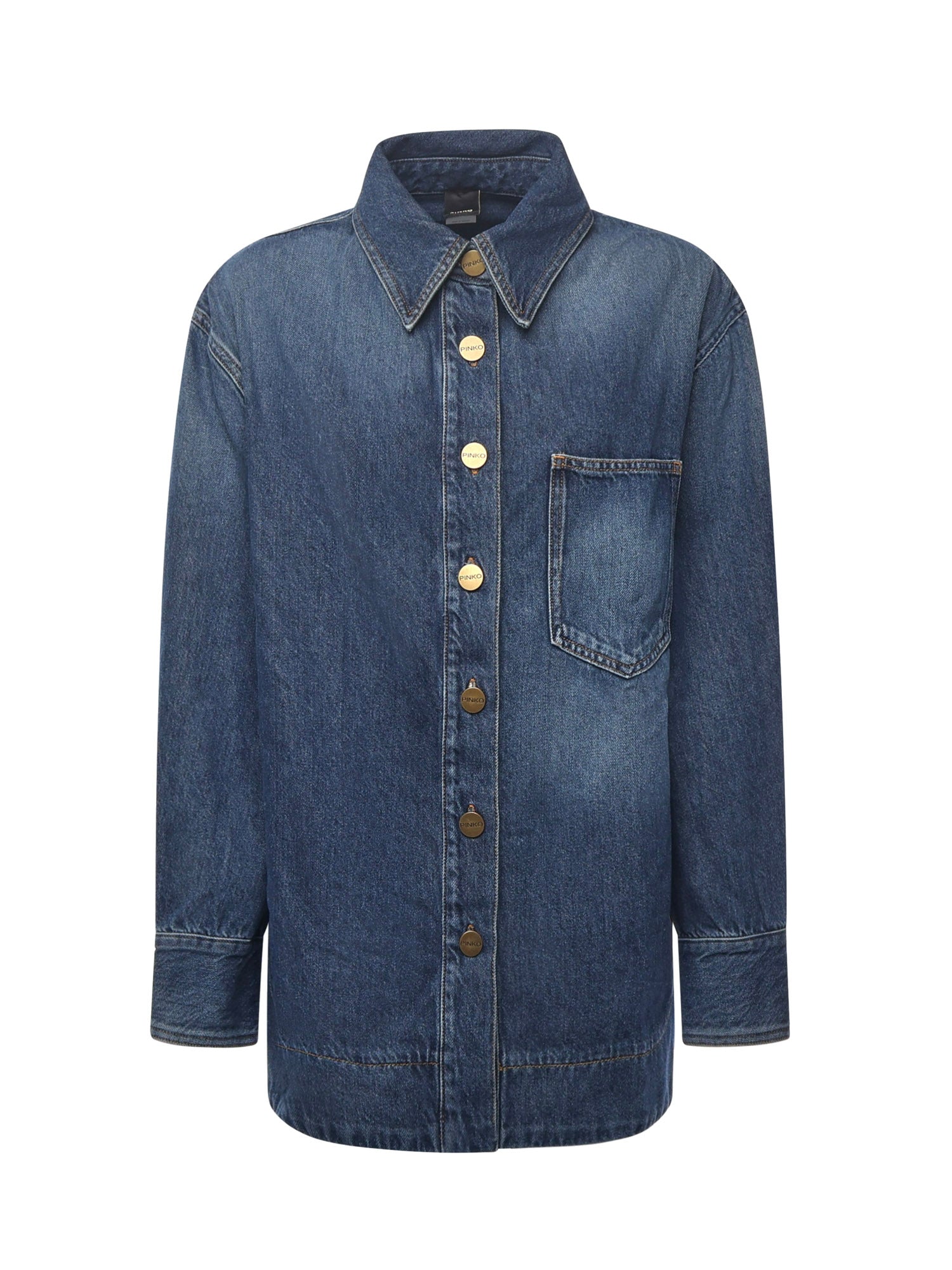 Camicia in misto cotone 105669 A2TXPJZ PINKO 