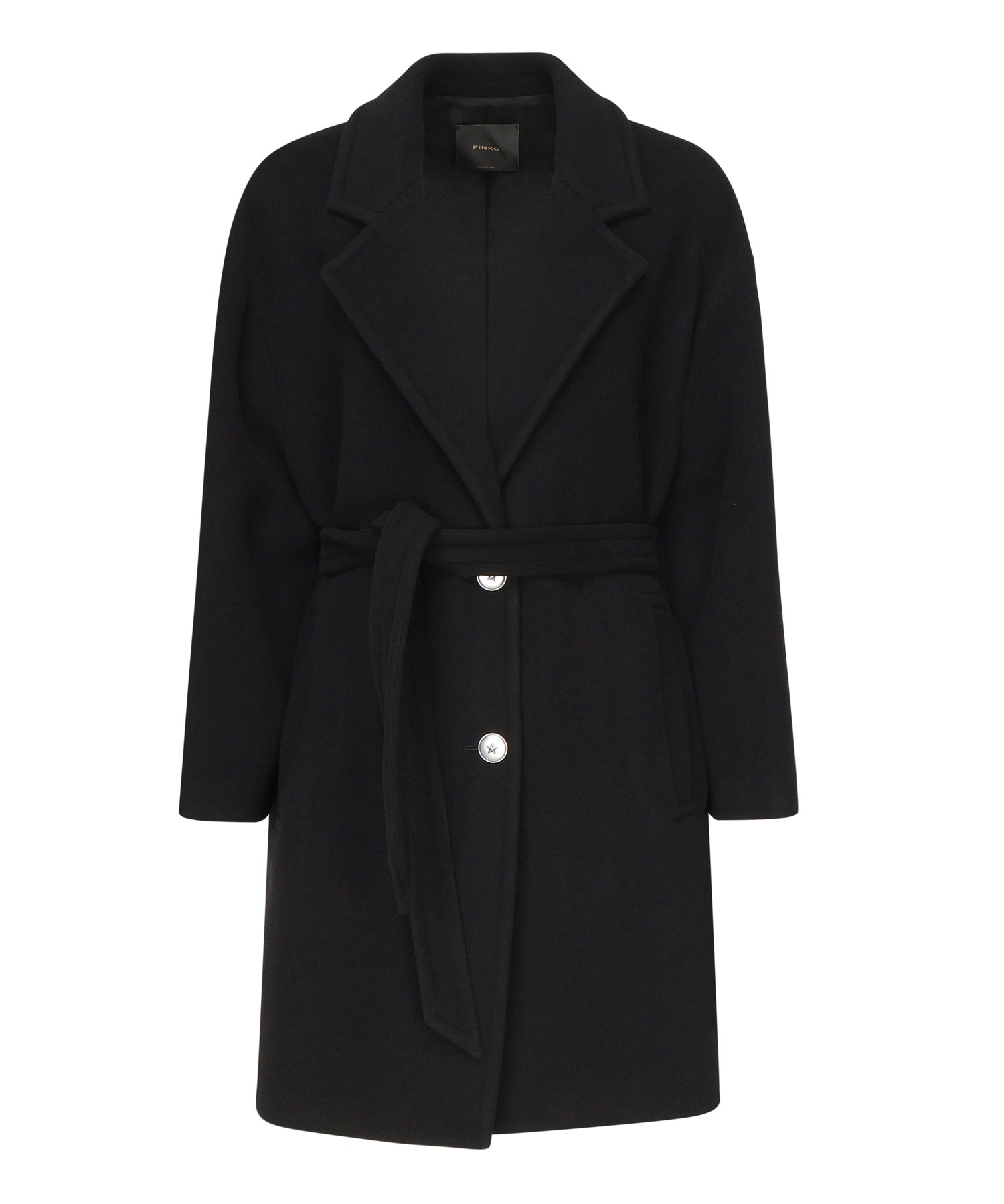Cappotto monopetto in misto lana 105685 A2SMZ99 PINKO 