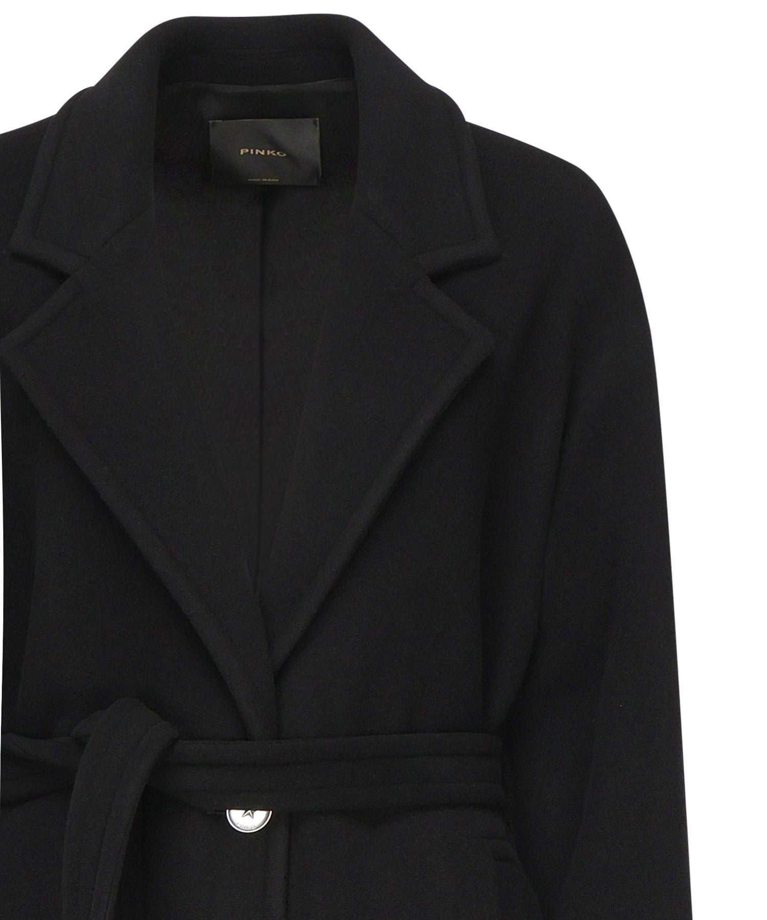 Cappotto monopetto in misto lana 105685 A2SMZ99 PINKO 