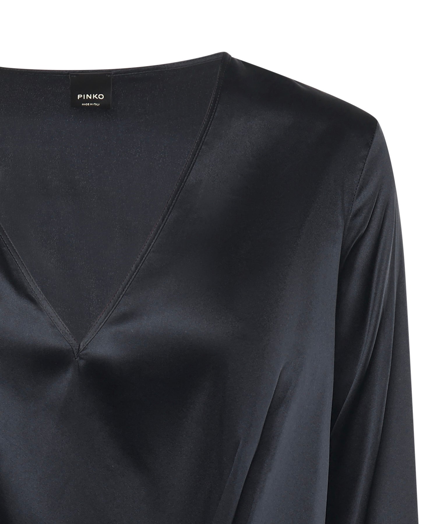 Blusa Frisella in satin 105699 A2JRGA3 PINKO 