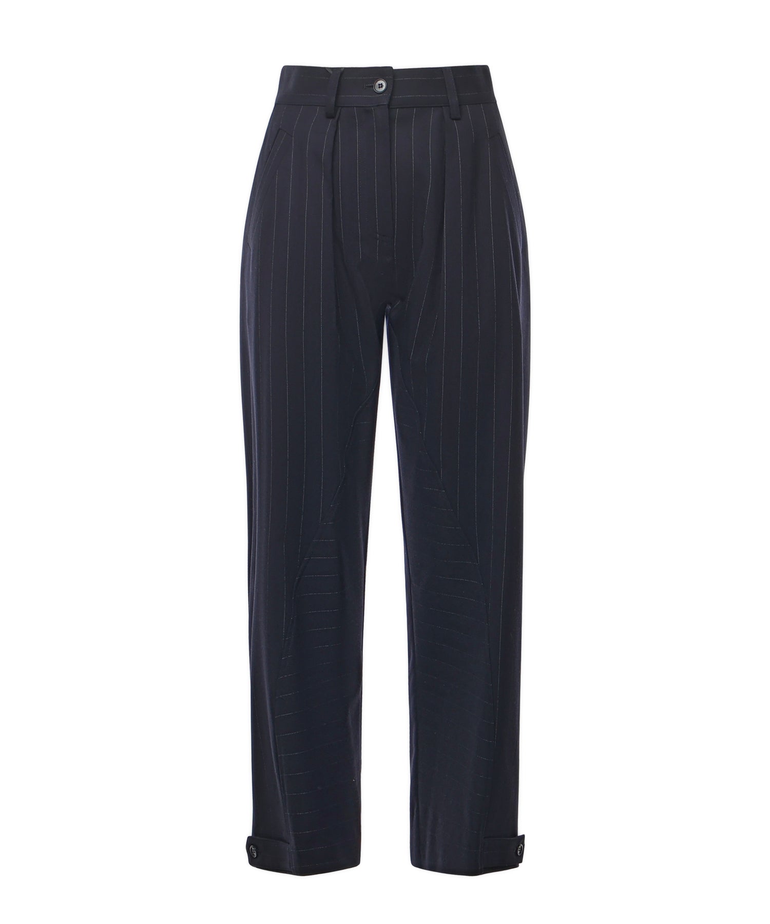 Pantaloni gessati a palloncino in lana 105707 A2QYEZ1 PINKO 