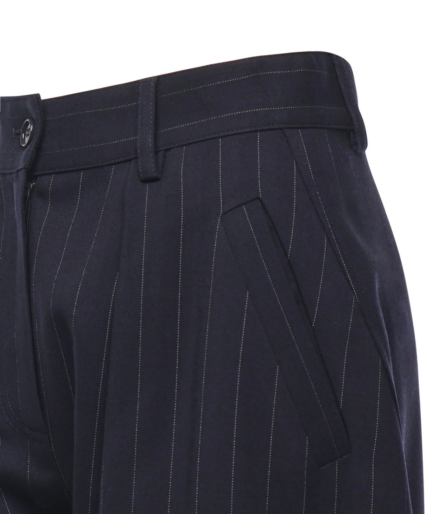Pantaloni gessati a palloncino in lana 105707 A2QYEZ1 PINKO 