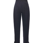 Pantaloni gessati a palloncino in lana 105707 A2QYEZ1 PINKO 
