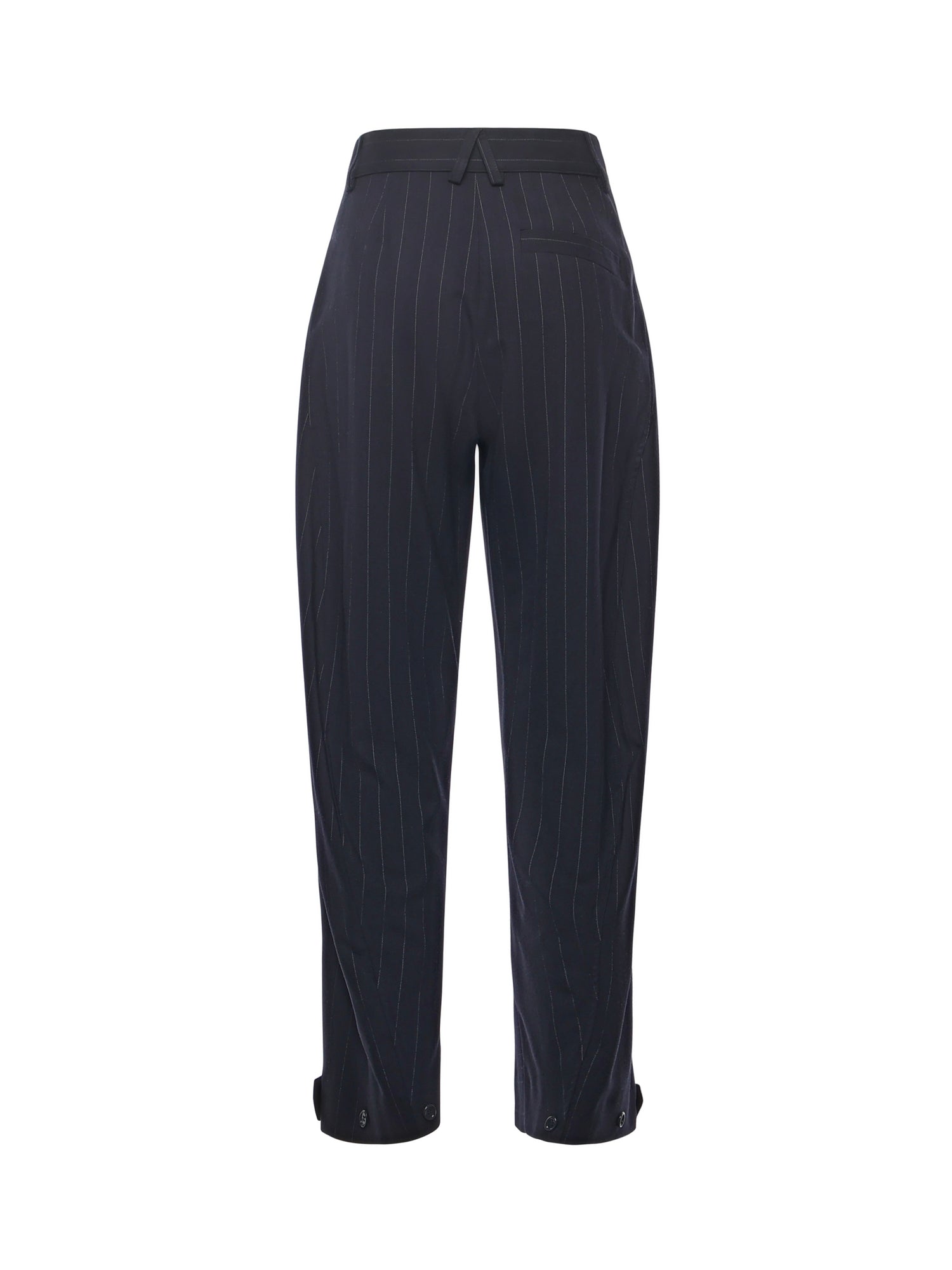Pantaloni gessati a palloncino in lana 105707 A2QYEZ1 PINKO 