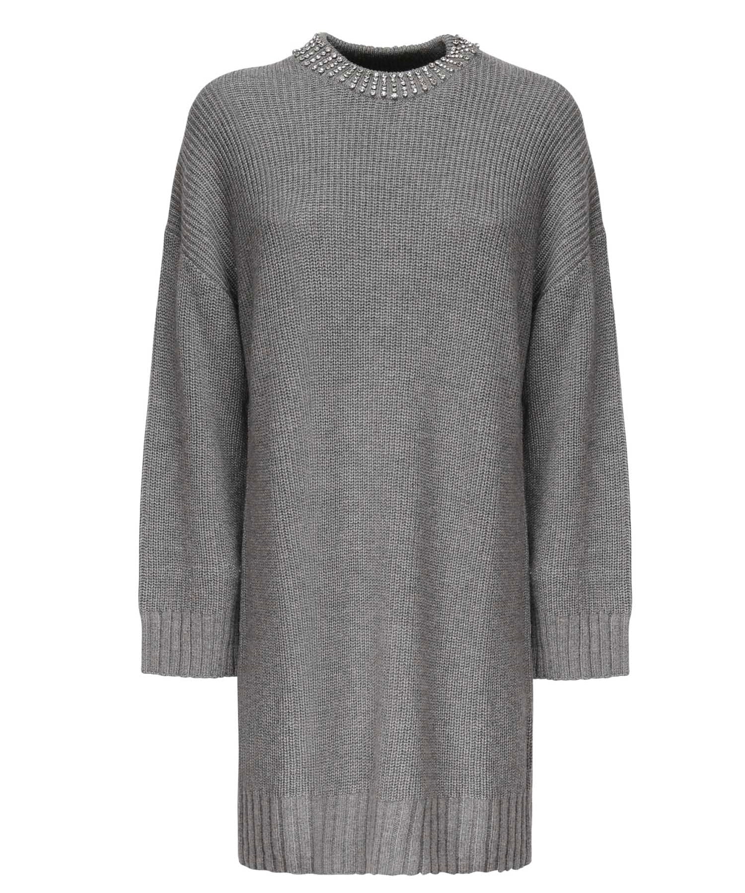 Abito Ask in maglia di misto lana 105746 A2S4II2 PINKO 