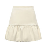Minigonna con balza 105767 A2QVZ00 PINKO 