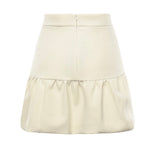 Minigonna con balza 105767 A2QVZ00 PINKO 