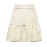 Minigonna con balza 105767 A2QVZ00 PINKO 