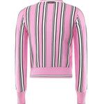 Maglia stile polo a righe 105809 A2UON3Z PINKO 