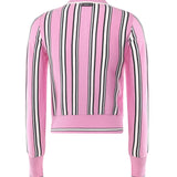 Maglia stile polo a righe 105809 A2UON3Z PINKO 