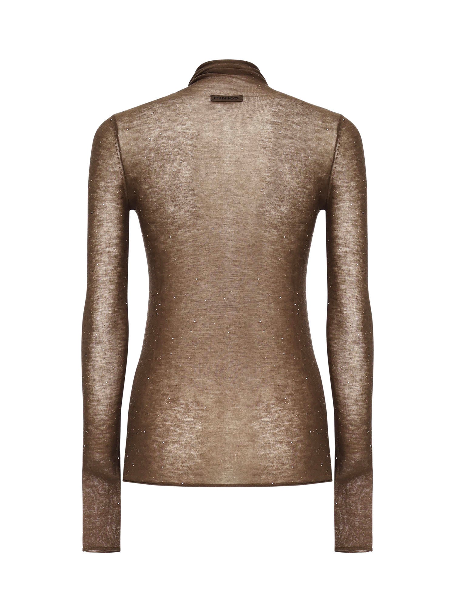 Maglia in lana con micro paillettes<BR/> 105821 A2PML73 PINKO 