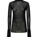 Maglia in lana con micro paillettes 105821 A2PMZ99 PINKO 