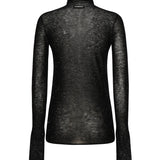 Maglia in lana con micro paillettes 105821 A2PMZ99 PINKO 