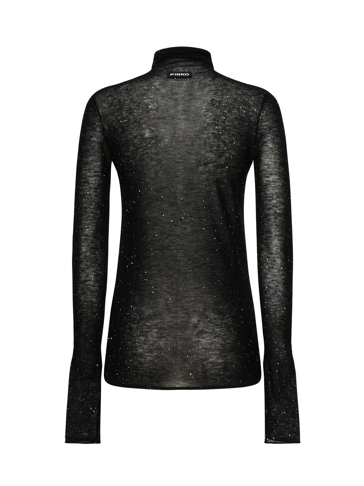 Maglia in lana con micro paillettes 105821 A2PMZ99 PINKO 