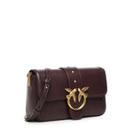 Borsa a spalla piccola Mini Love Bag Slouchy in pelle 105824 A0QOLA7Q PINKO 