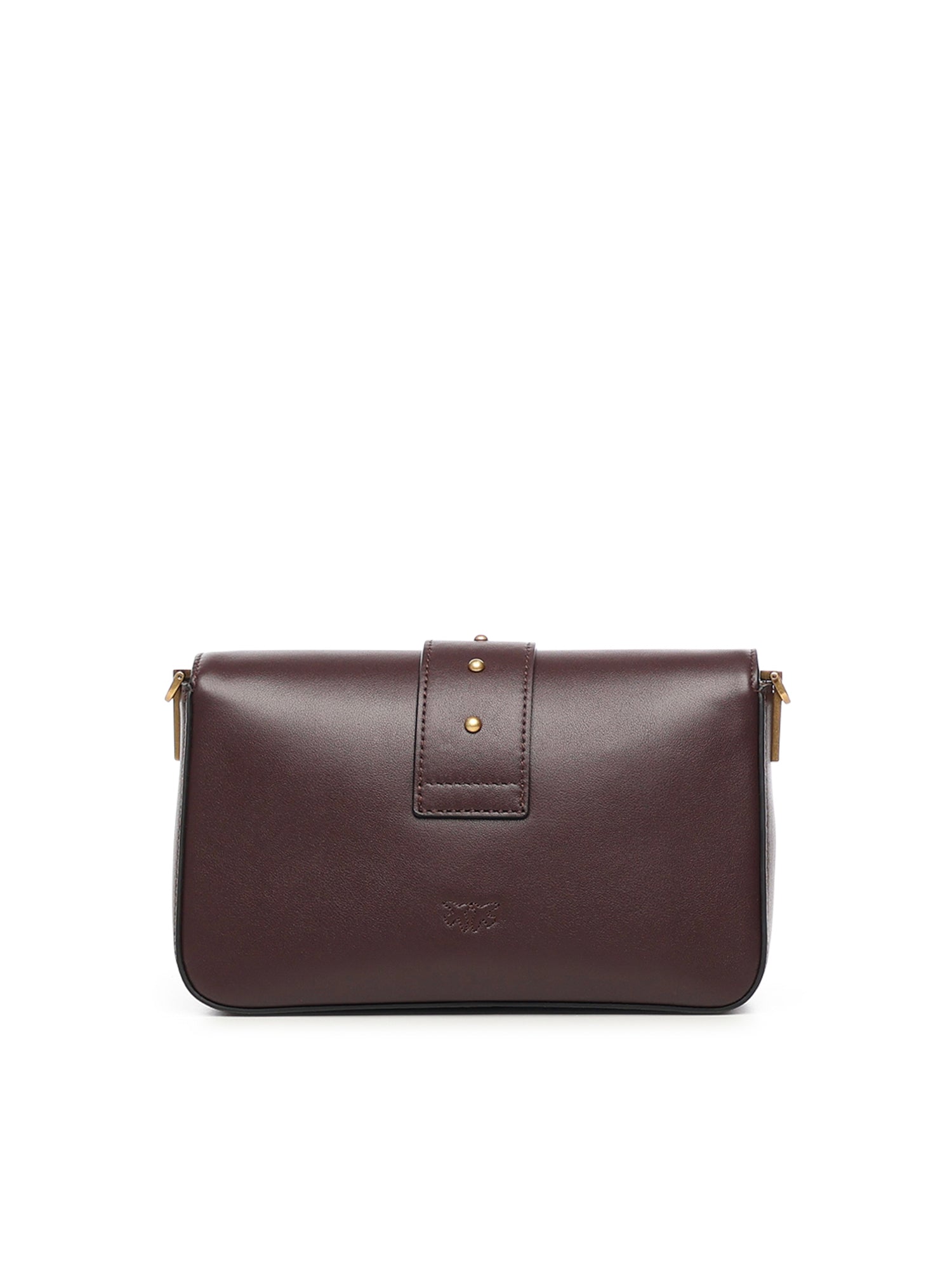 Borsa a spalla piccola Mini Love Bag Slouchy in pelle 105824 A0QOLA7Q PINKO 