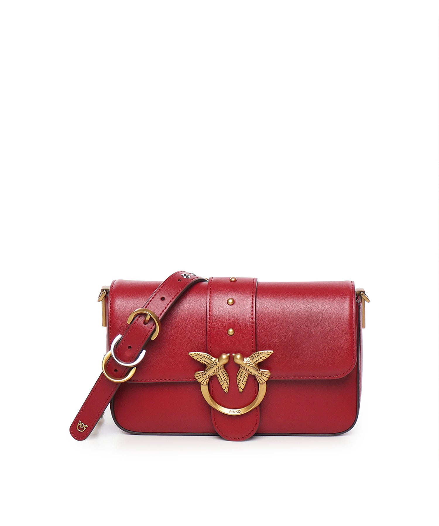 Borsa a spalla piccola Mini Love Bag Slouchy in pelle 105824 A0QOOA4Q PINKO 