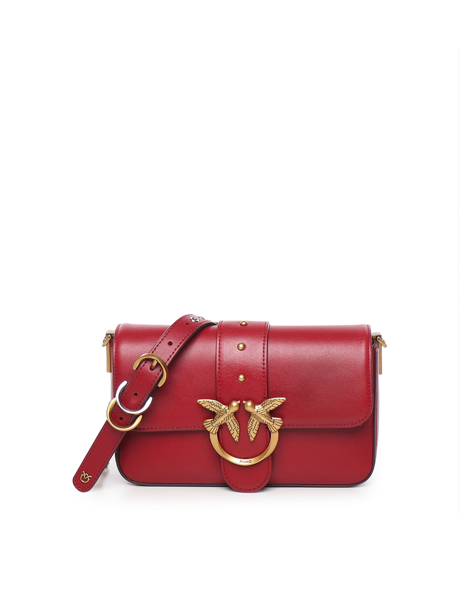 Borsa a spalla piccola Mini Love Bag Slouchy in pelle 105824 A0QOOA4Q PINKO 