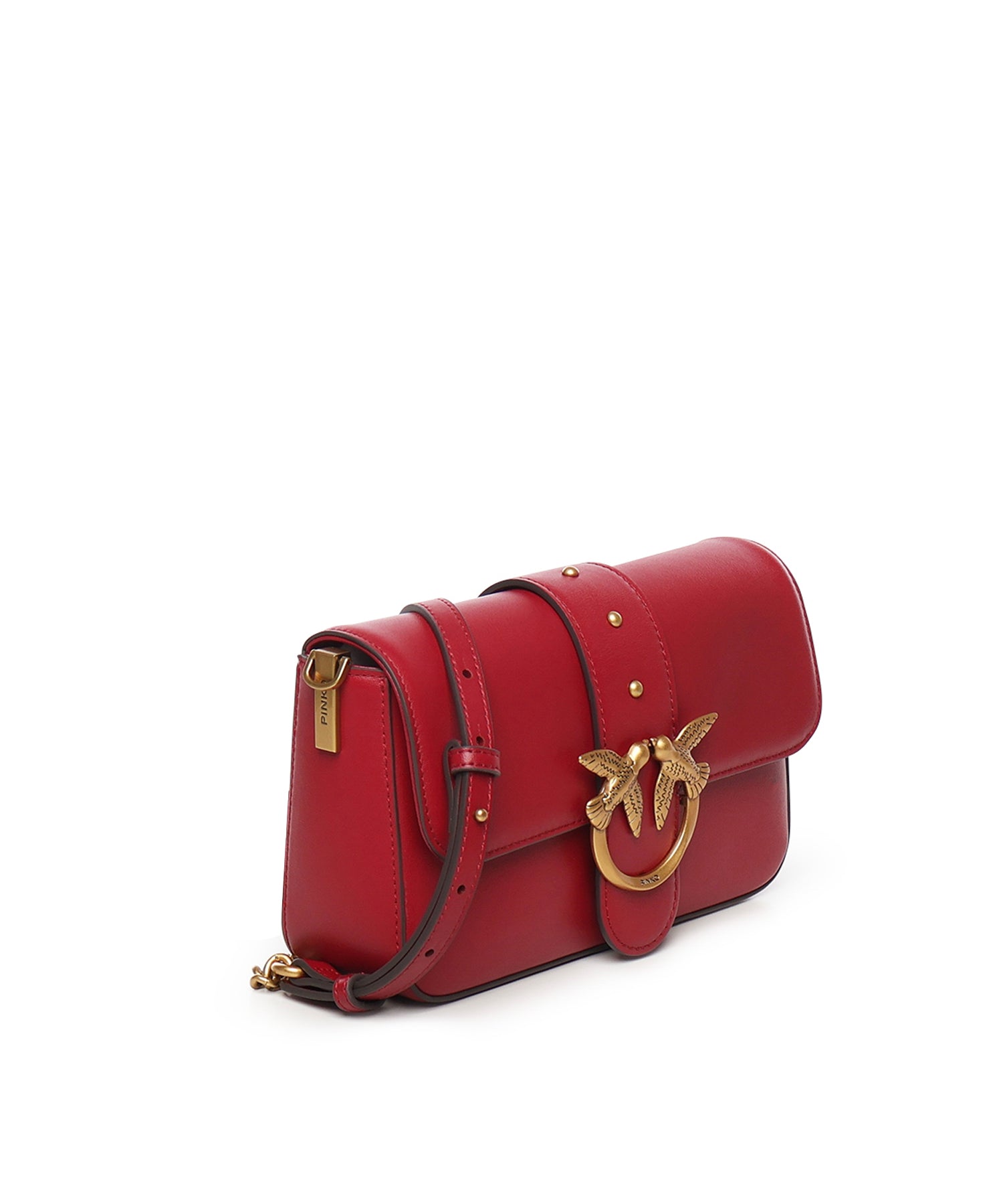 Borsa a spalla piccola Mini Love Bag Slouchy in pelle 105824 A0QOOA4Q PINKO 