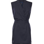 Abito corto smanicato in lana poly gessata 105829 A2QYEZ1 PINKO 