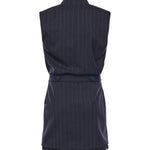 Abito corto smanicato in lana poly gessata 105829 A2QYEZ1 PINKO 