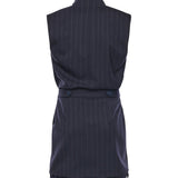 Abito corto smanicato in lana poly gessata 105829 A2QYEZ1 PINKO 