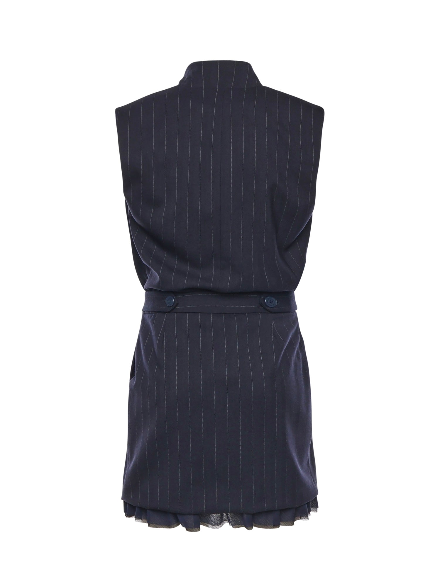 Abito corto smanicato in lana poly gessata 105829 A2QYEZ1 PINKO 