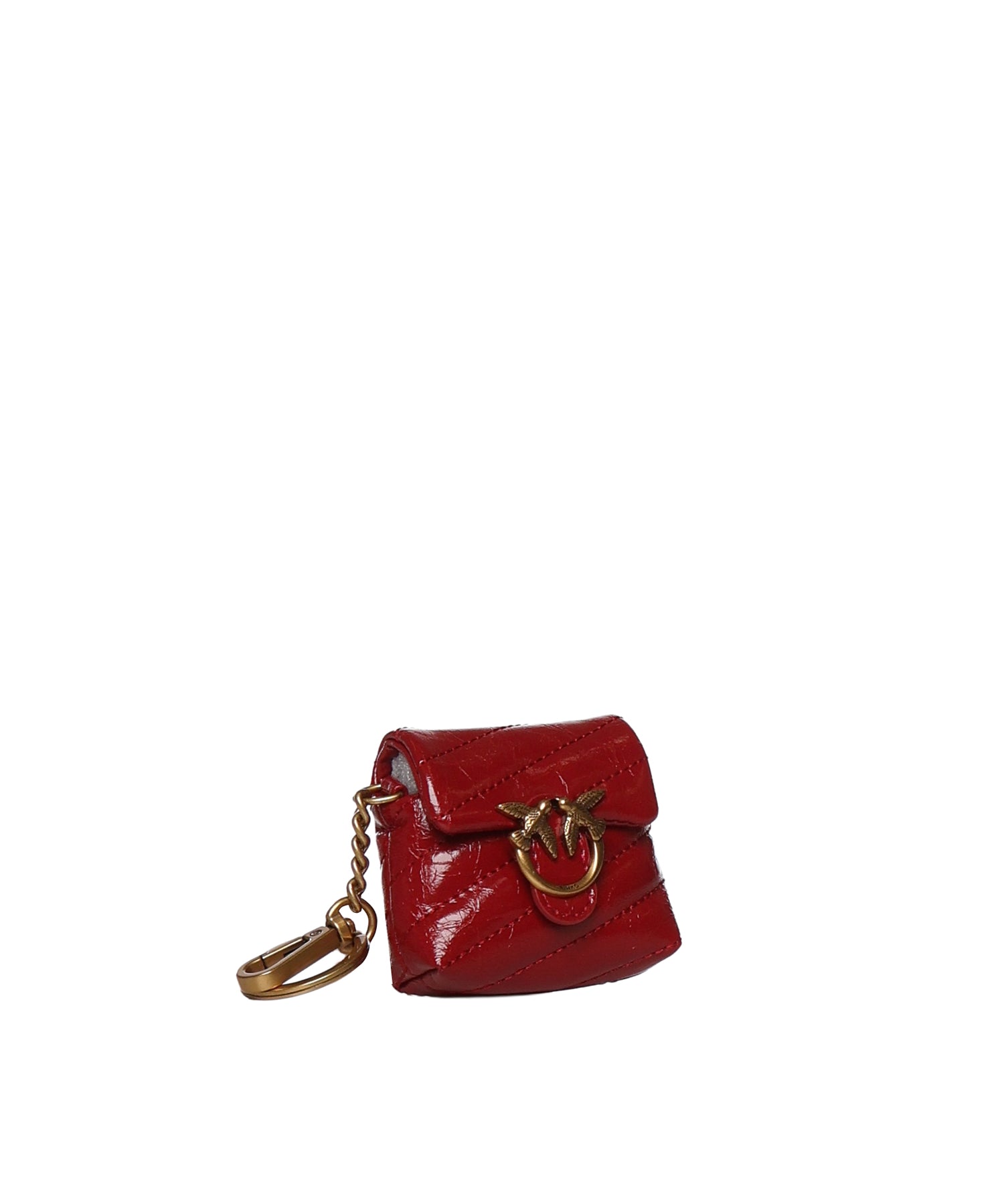 Custodia AirPods Love Bag Puff in pelle lucida 105869 A37OOA4Q PINKO 