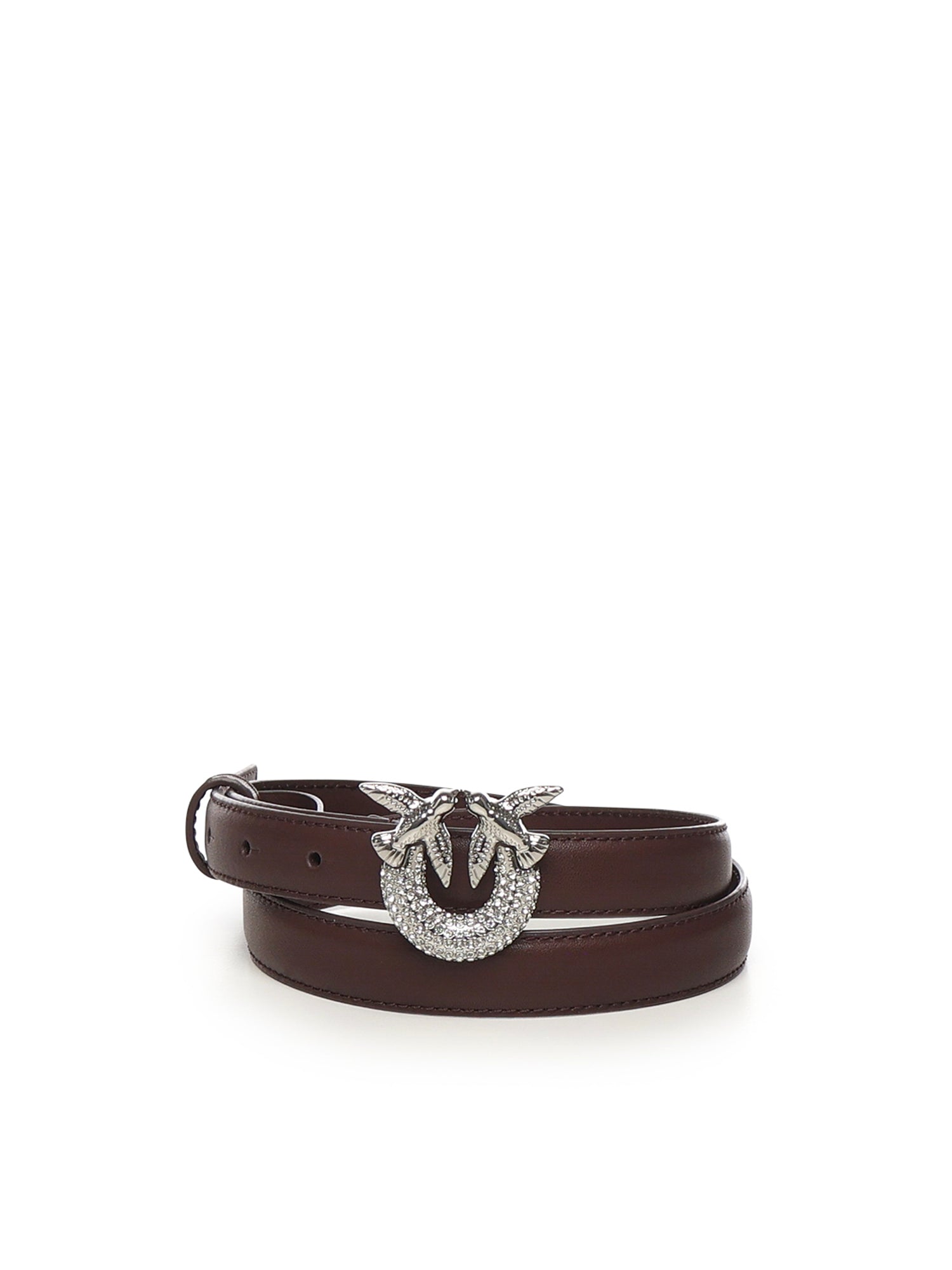 Cintura in pelle con logo 105876 A0F1LA7N PINKO 