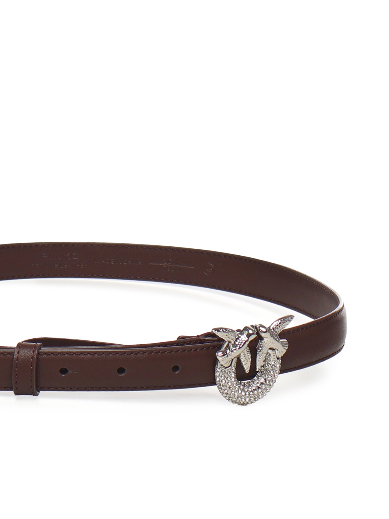 Cintura in pelle con logo 105876 A0F1LA7N PINKO 